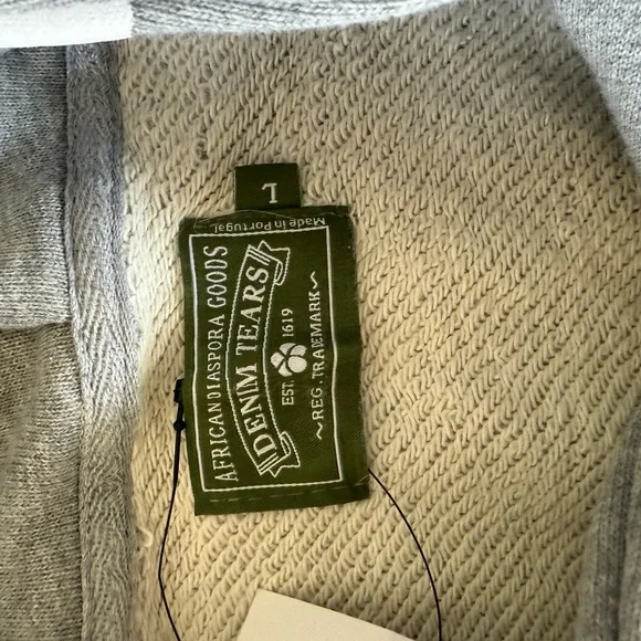 Cozy Gray Denim Tears Hoodie - Picture 5 of 5